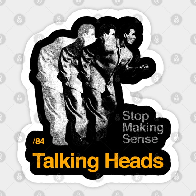 Talking heads // David Byrne Big Suit 1984 Sticker by NavyVW